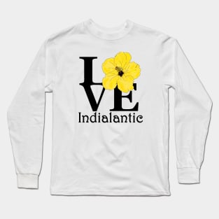 LOVE Indialantic Yellow Hibiscus Long Sleeve T-Shirt